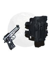 threeA Zero G.I. Joe Snake Eyes: Pistol With Drop Leg Hard Shell Holster