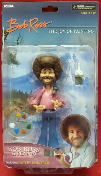 NECA Bob Ross The Joy of Painting Action Figure