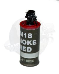 QOrange x QoToys Vietnam War U.S. Army 1st Cavalry Division in Ia Drang 1965: M18 Smoke Grenade (Metal/Red)