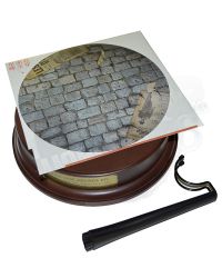 Soldier Story WWII U.S. 101st Airborne Div. 1st Battalion 506th PIR, Private First Class: Deluxe Round Figure Display Stand With Decal