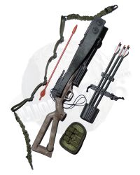 Soldier Story Ubisoft The Division 2 Agent Caleb Dunne: Folding Stock Crossbow with Arrows x 3 (Black), Arrow (Orange), Holder & 1-Point Bungee Sling