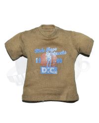 Soldier Story Ubisoft The Division 2 Agent Caleb Dunne: Earth-Tone Color Printed T-shirt (Tan)