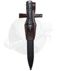Dragon Models Ltd. WWII Axis Bayonet (Black) & Molded Sheath (Brown)