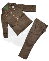 DiD Toys WWII US Army 101st Airborne Albert Ross: "Pinks & Greens" Uniform Shirt & Trousers
