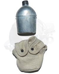 Dragon Models Ltd. WWII US Army Canteen (Metal) & Canvas Pouch (Tan)