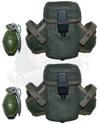 Dragon Models Ltd. Military Police 101st Airborne Division Najaf: Ammunition Pouches & Grenades x 2 (Molded)