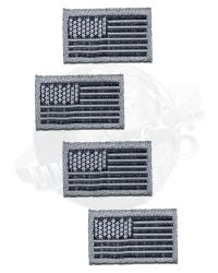 VeryHot Toys US Secret Service Emergency Response Team: American Flag Patch x4 (Subdued)