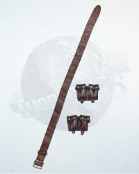 Rare & Hard To FindWWII Russian Army Belt & Ammo Pouches x 2 (Belt Damaged)
