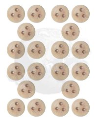 World of One Sixth Originals Wooden Pulley Blocks x 20