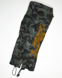 Hot Toys The Mandarin: Camouflage Trousers With Golden Dragon Embroidery