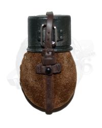 Dragon Models Ltd. WWII Axis Franz Flocked Canteen with Brown Molded Strap & Cup