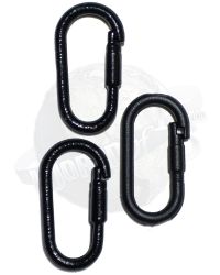 Modern Military Carabiner x 3 (Black)