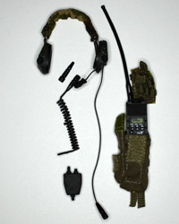 VeryHot Toys FBI Federal Bureau of Investigations: Field Radio With Headset & Pouch